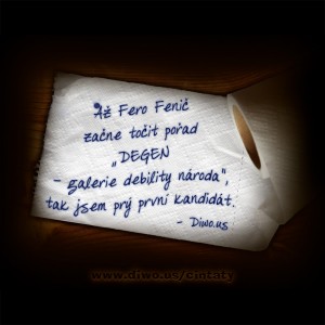 Až Fero Fenič začne točit pořad...