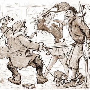 Ilustrace humorných povídek "Můj den Blbec!" č. 3