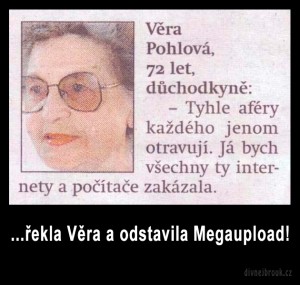 Diwous - Cenzura internetu, cenzura, humor, Megaupload, Věra Pohlová, vtip, Anonymouse, Divnej Brouk, Hellshare, Rapidshare, SOPA, Uložto