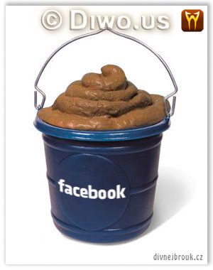 Divnej Brouk - Facebook - pail, bucket full of shit, logo, kbelík, kýbl hoven, plný sraček Divnej Brouk - Facebook - pail, bucket full of shit, logo, kbelík, kýbl hoven, plný sraček