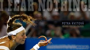 Diwous - Petra Kvitová, Wimbledon champion, česká lvice, škorpión, scorpion, Nebojím se ničeho!, I fear nothing!, podání, kurt, nike, cop