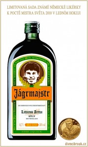 Diwous - Jaromír Jágr, Jágrmajstr, Jägermeister, MS hokej 2010, vítěz, Mistr světa, Köln, Lanxess Arena, Německo, limitovaná edice, vtip, humor