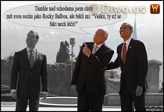 divnej brouk - prezident Václav Klaus, Barack Obama, Dmitrij Medveděv, pražský summit, Hrad, podpis odzbrojovací smlouva START omezení, snížení jaderných zbraní, 8.4. dubna 2010, socha Rocky Balboa divnej brouk - prezident Václav Klaus, Barack Obama, Dmitrij Medveděv, pražský summit, Hrad, podpis odzbrojovací smlouva START omezení, snížení jaderných zbraní, 8.4. dubna 2010, socha Rocky Balboa