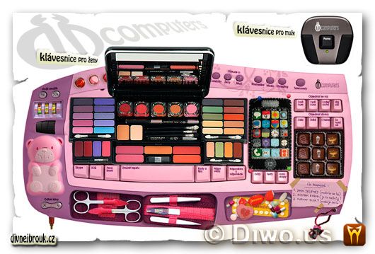 divnej brouk - klávesnice pro ženy, růžová klávesnice pro blondýny, pro muže, klavesnice pro zeny, DB Computers, pink keyboard for women divnej brouk - klávesnice pro ženy, růžová klávesnice pro blondýny, pro muže, klavesnice pro zeny, DB Computers, pink keyboard for women