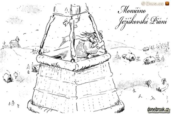 divnej brouk - kresba, zimní kraj, kluziště, děti, vrba, let balónem, horkovzdušný balón, koš, hořák, chaloupky, kostelík, šála, kulich divnej brouk - kresba, zimní kraj, kluziště, děti, vrba, let balónem, horkovzdušný balón, koš, hořák, chaloupky, kostelík, šála, kulich
