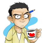 JaGo Dibuja - Jhon Alexander Guerra, author, comics, strips, Living with HipsterGirl and GamerGirl, selfie, self portrait, drawn