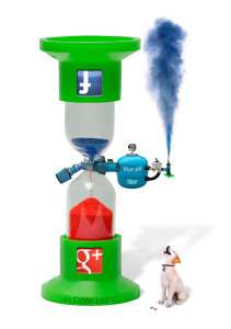 Diwous - Facebook, Google Plus, Sandglass, přesýpací hodiny, pes, modrá, červená, pilulka, Matrix