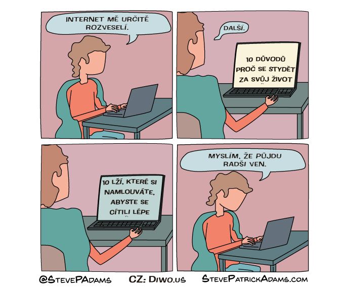 Diwous - falešný přítel Internet, iluze, druhý život, iluzorní, virtuální svět, realita, Matrix, skepse, deprese, negativismus