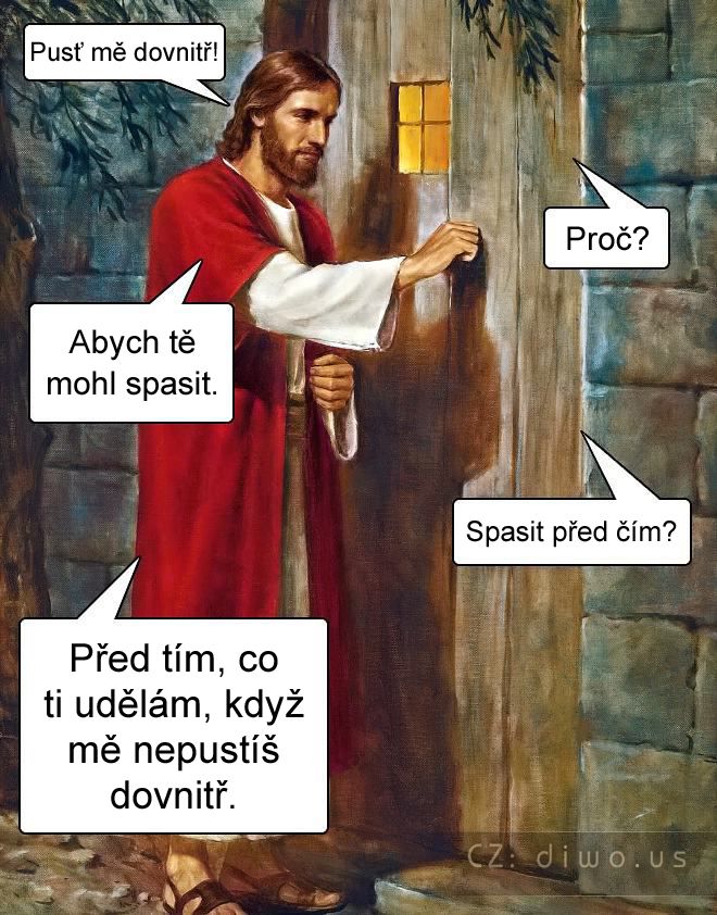Diwous - Jak funguje náboženství, Ježíš, hřích, nátlak, psychické vydírání, pocit provinění, vina, odpuštění, spasení, víra, křesťanství, katolická církev