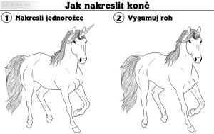Diwous - Jak nakreslit koně, jednorožec, kůň, roh, vtip, humor