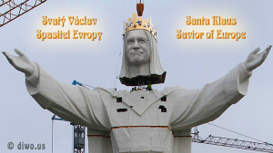 Diwous - obří socha, Václav Klaus - spasitel Evropy, Ježíš, Polsko, Česká republika, největší na světě, vtip, humor