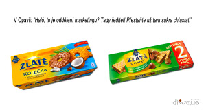 Diwous - Opavia, Zlaté kolečka, kokos, oříšky, oplatky, marketing, omyl, fail