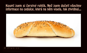 Diwous - Rohlík - povinné informace na potravinách, humor, nutriční hodnoty, obaly, vtip, značení GDA
