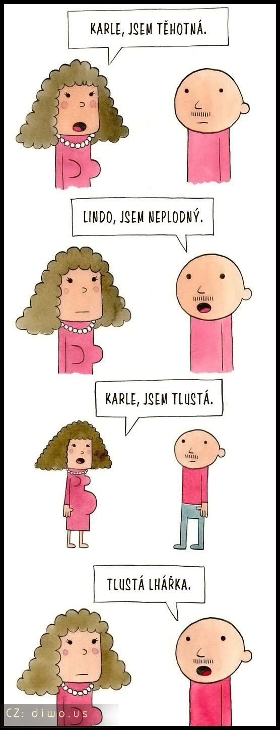 Diwous - Tlustá lhářka, faleš, podvod, kurva, děvka, těhotná, neplodnost, těhotenství, humor, vtip