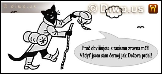 Diwous - kocour Mikeš 2, boj, cikáni, Dežo, černý humor, napadení, nepřizpůsobiví, prdel, rasizmus, romové, vtip