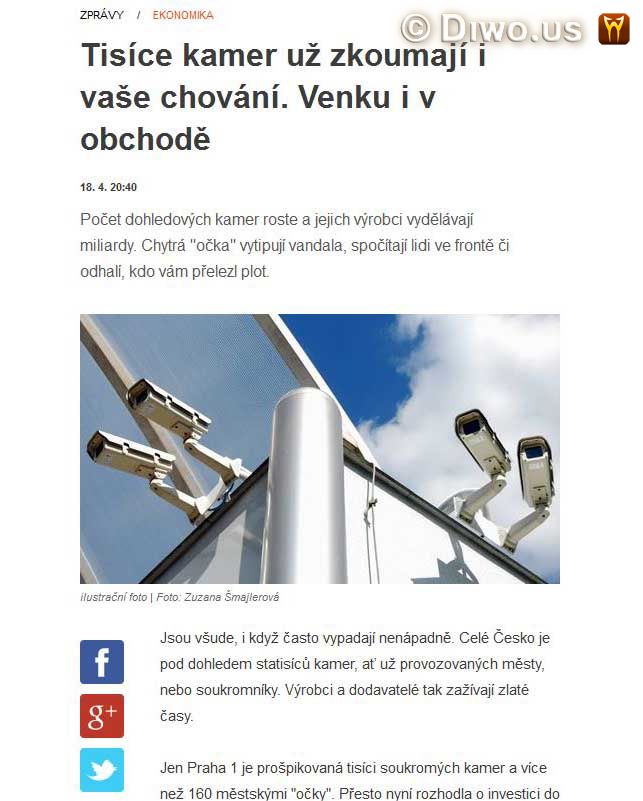 Diwous - bezpečnostní kamera, Big Brother, CCTV, George Orwell, kamerový systém CCTV, kamery, špehování, Velký Bratr tě sleduje!