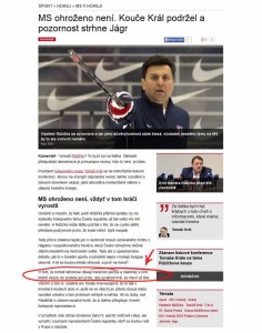 Diwous - 2015, ČSLH, kauza Růžičkovo video, korupce, Miroslav Palaščák, Mistrovství světa, MS v hokeji 2015, Ostrava, Praha, prezident hokejového svazu, reprezentační trenér, Tomáš Král, úplatky, Vladimír Růžička