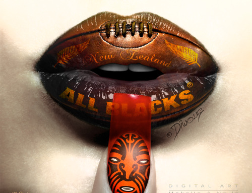 All Blacks New Zealand rugby team – Digital Art