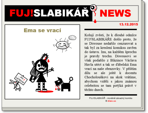 FUJ!SLABIKÁŘ NEWS – 004 – Ema se vrací
