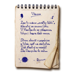 Diwous, Diwousovy Rýmy, č.4, Vánoce, básně, humorné básničky, legrace, parodie, říkanky, rýmovačky, satira, sranda, verše, veršovánky, žertovné, Zas tu máme svátky klidu, Kaufland, tchyně, tchán, kapr, vánoční stromeček, záchytka, popelnice, šla Nanynka do zelí, svátky klidu a míru, šlak, předvánoční šílenství, nákupy, nákupní horečka, ušlapat se, šťastné a veselé