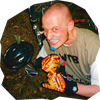 Diwous, biker, Gary Fisher, pád, les, freeride, downhill, horské kolo, závody, modré vousy, fousy, Modrovous