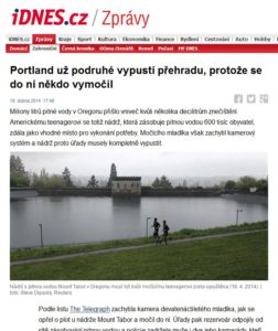 Diwous - kamerový systém CCTV, močení, Mount Tabour, Oregon, Portland, přehrada, USA, vodní nádrž