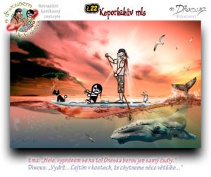 Diwous - netradiční komiksový cestopis, Ema, džungle, bambus, hortenzie květ, wi-fi anténa, jaguár, medvěd brýlatý, chápan, Cvrliky, modrý ptáček, Twitter logo, banán, John Rambo, útočná puška, taktický nůž, mačeta, čtyřkolka, Honda FourTrax 300, kamufláž, helma Predátor, šelma, Spectacled bear, Spider monkey, hydrangea bloom, bamboo, blue bird, banana, tactical knife, machete, assault rifle, quad, ATV, Sylvester Stallone, camouflage, Predator helmet, beast
