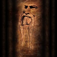 Diwous - vector, selfportrait, rusty, illustration, vektor, autoportrét, rez, kresba